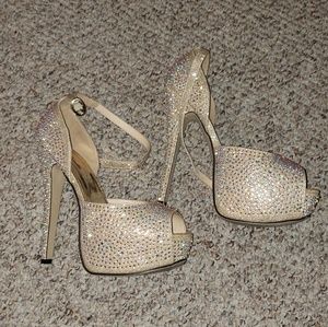 Eye Candie stone heels